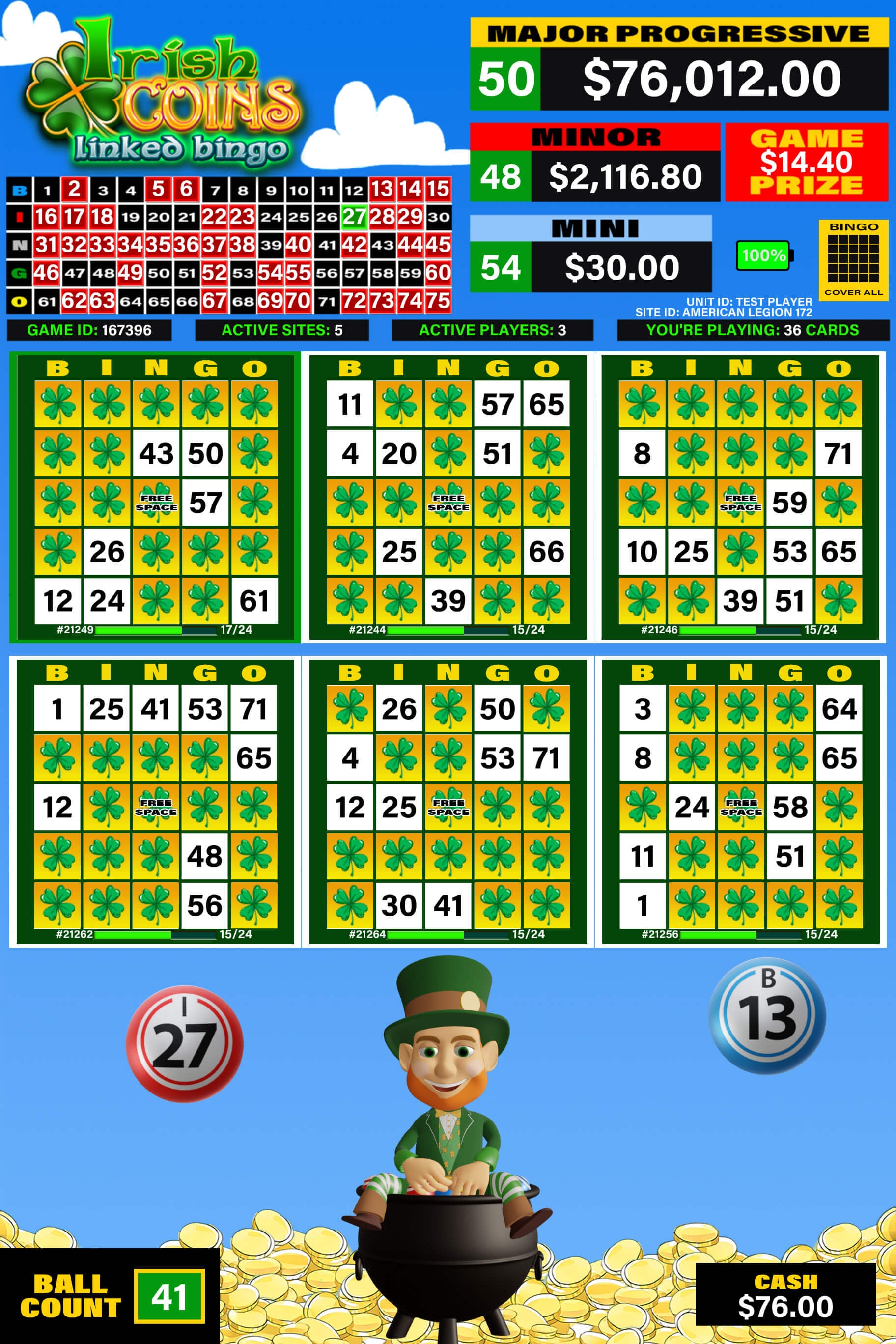 Irish Coins Linked Bingo