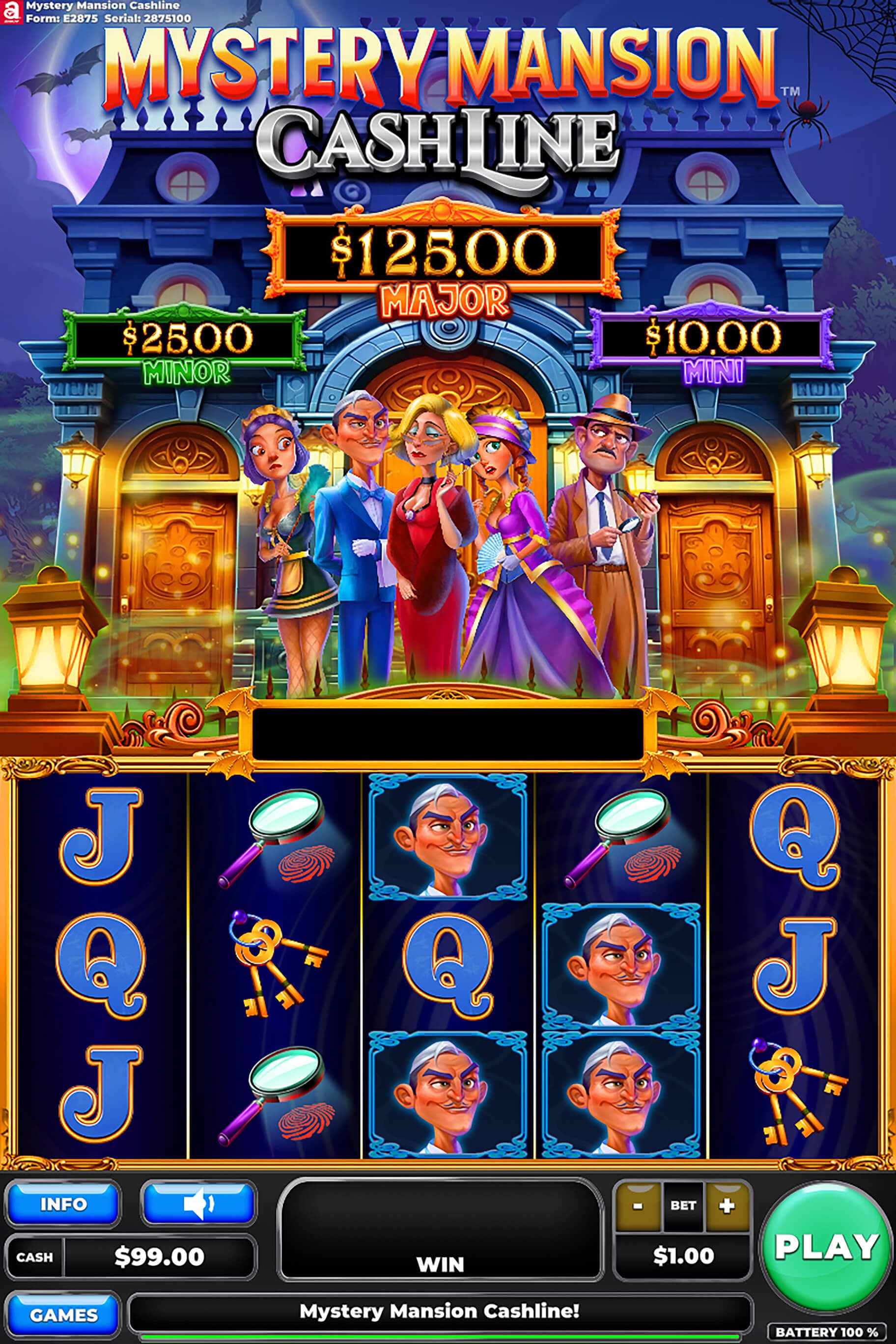 Mystery Mansion Cashline