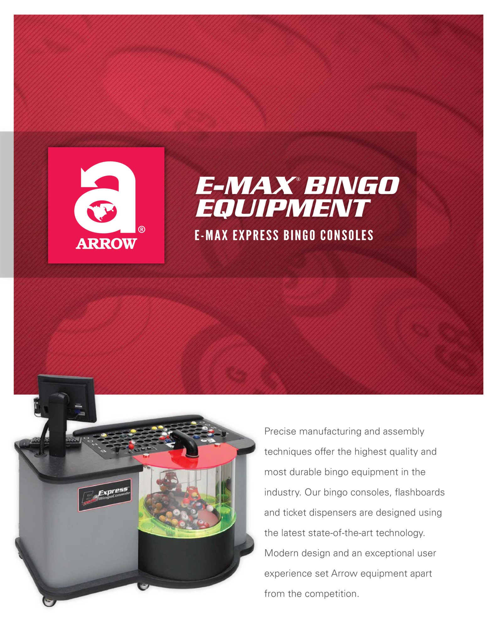 E-max Express Bingo Console Flyer Promotional Materials/Equipment Flyers & Brochures