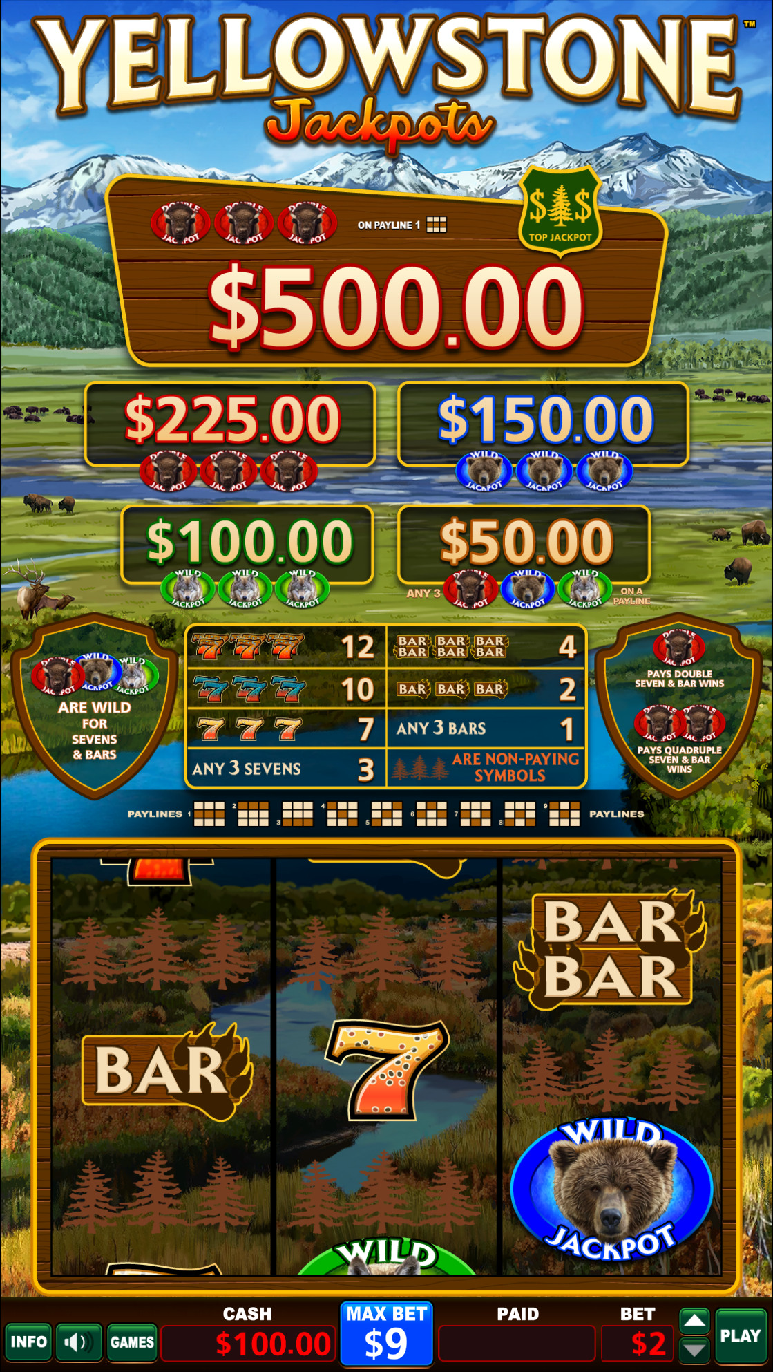 Yellowstone Jackpots
